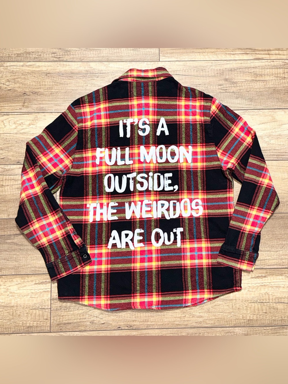 Disney Hocus Pocus Cakeworthy Fall Festival Winifred Red Plaid Flannel Womens M